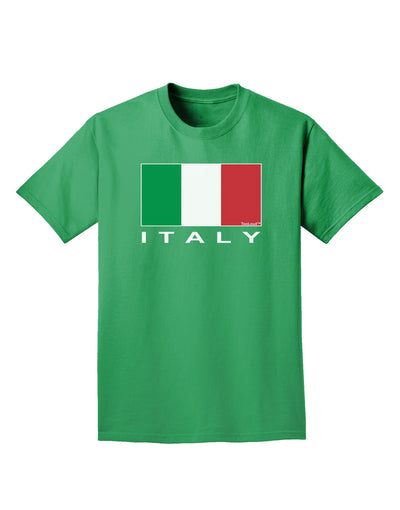 Italian Flag - Italy Text Adult Dark T-Shirt by TooLoud-Mens T-Shirt-TooLoud-Kelly-Green-Small-Davson Sales