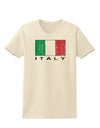 Italian Flag - Italy Text Distressed Womens T-Shirt by TooLoud-Womens T-Shirt-TooLoud-Natural-X-Small-Davson Sales