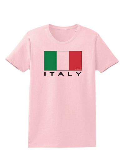 Italian Flag - Italy Text Womens T-Shirt by TooLoud-Womens T-Shirt-TooLoud-PalePink-X-Small-Davson Sales