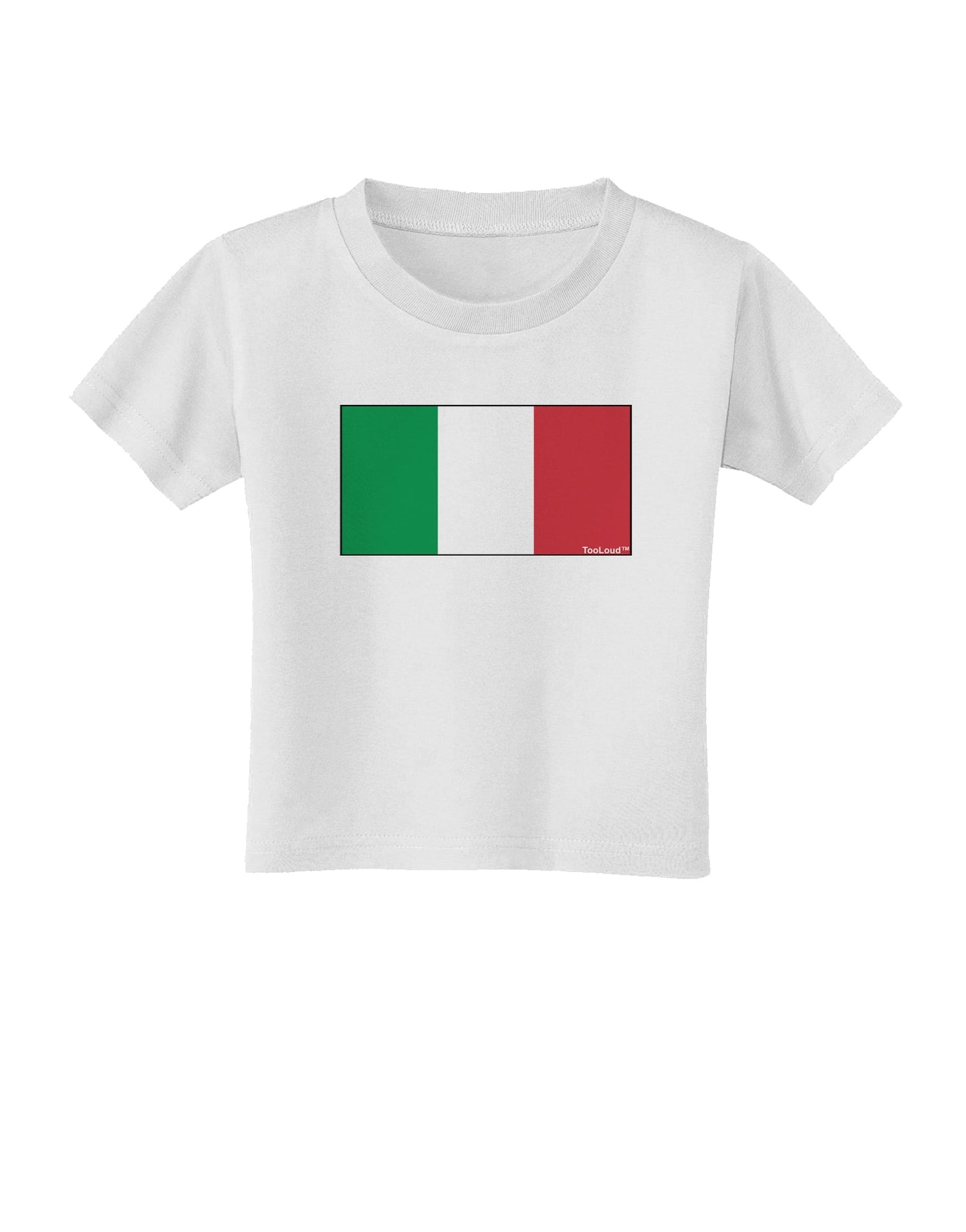 Italian Flag - Italy Toddler T-Shirt by TooLoud-Toddler T-Shirt-TooLoud-White-2T-Davson Sales