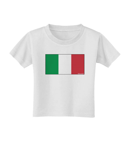 Italian Flag - Italy Toddler T-Shirt by TooLoud-Toddler T-Shirt-TooLoud-White-2T-Davson Sales