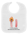 It's All Fun and Games - Wiener Baby Bib by TooLoud