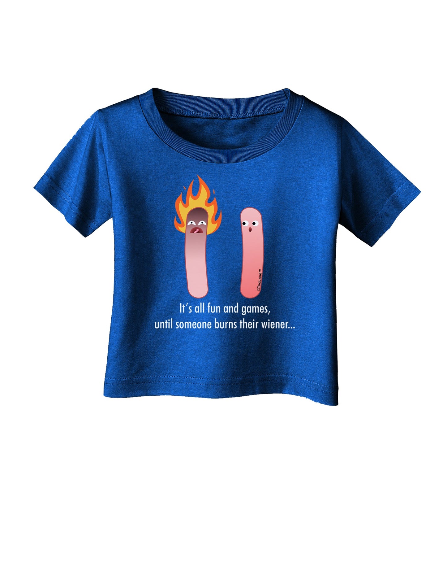 It's All Fun and Games - Wiener Infant T-Shirt Dark by TooLoud-Infant T-Shirt-TooLoud-Royal-Blue-06-Months-Davson Sales