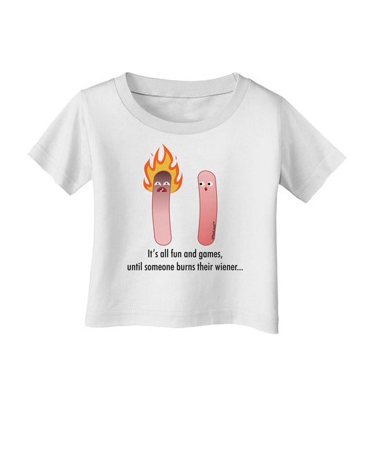 It's All Fun and Games - Wiener Infant T-Shirt by TooLoud-Infant T-Shirt-TooLoud-White-06-Months-Davson Sales
