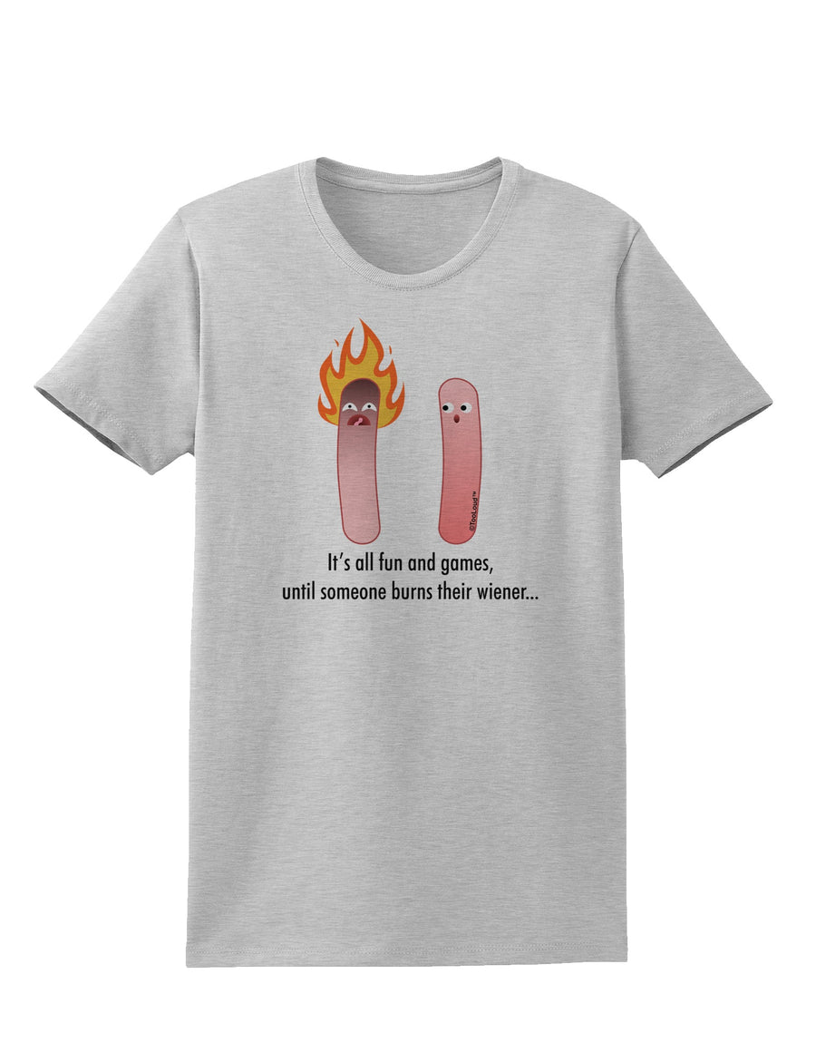 It's All Fun and Games - Wiener Womens T-Shirt by TooLoud-Womens T-Shirt-TooLoud-White-X-Small-Davson Sales