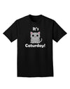 It's Caturday Cute Cat Design Adult Dark T-Shirt by TooLoud-Mens T-Shirt-TooLoud-Black-Small-Davson Sales