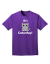 It's Caturday Cute Cat Design Adult Dark T-Shirt by TooLoud-Mens T-Shirt-TooLoud-Purple-Small-Davson Sales