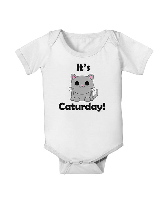 It's Caturday Cute Cat Design Baby Romper Bodysuit by TooLoud-Baby Romper-TooLoud-White-06-Months-Davson Sales