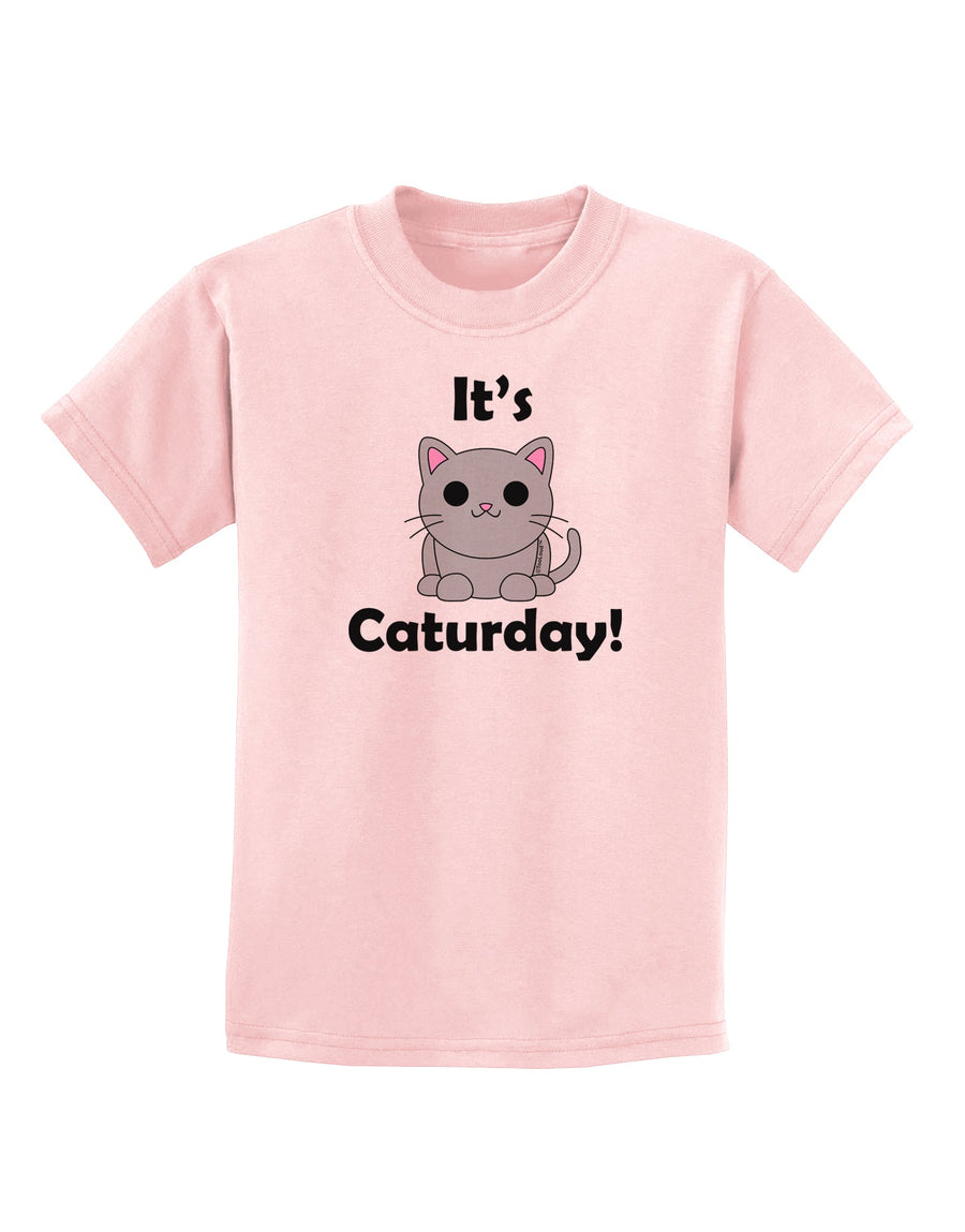 It's Caturday Cute Cat Design Childrens T-Shirt by TooLoud-Childrens T-Shirt-TooLoud-White-X-Small-Davson Sales