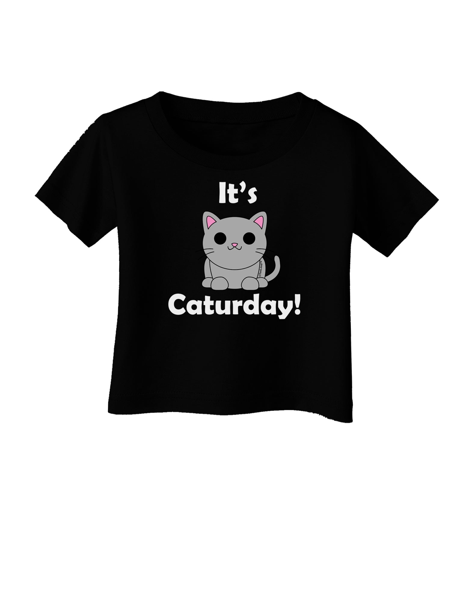 It's Caturday Cute Cat Design Infant T-Shirt Dark by TooLoud-Infant T-Shirt-TooLoud-Black-06-Months-Davson Sales
