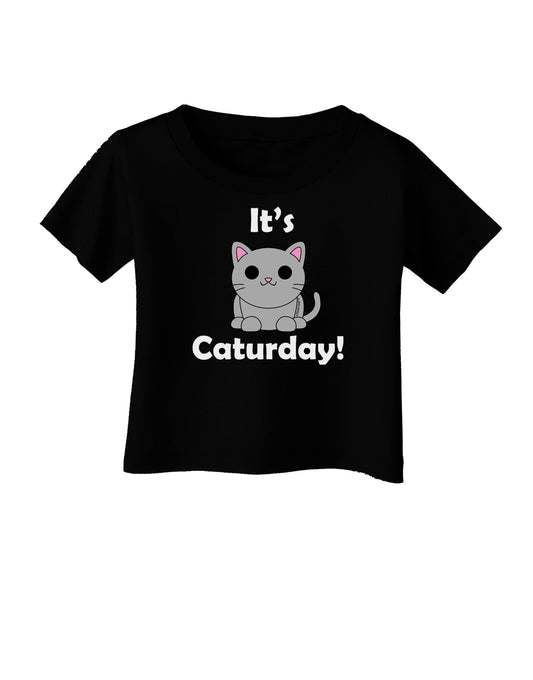 It's Caturday Cute Cat Design Infant T-Shirt Dark by TooLoud-Infant T-Shirt-TooLoud-Black-06-Months-Davson Sales