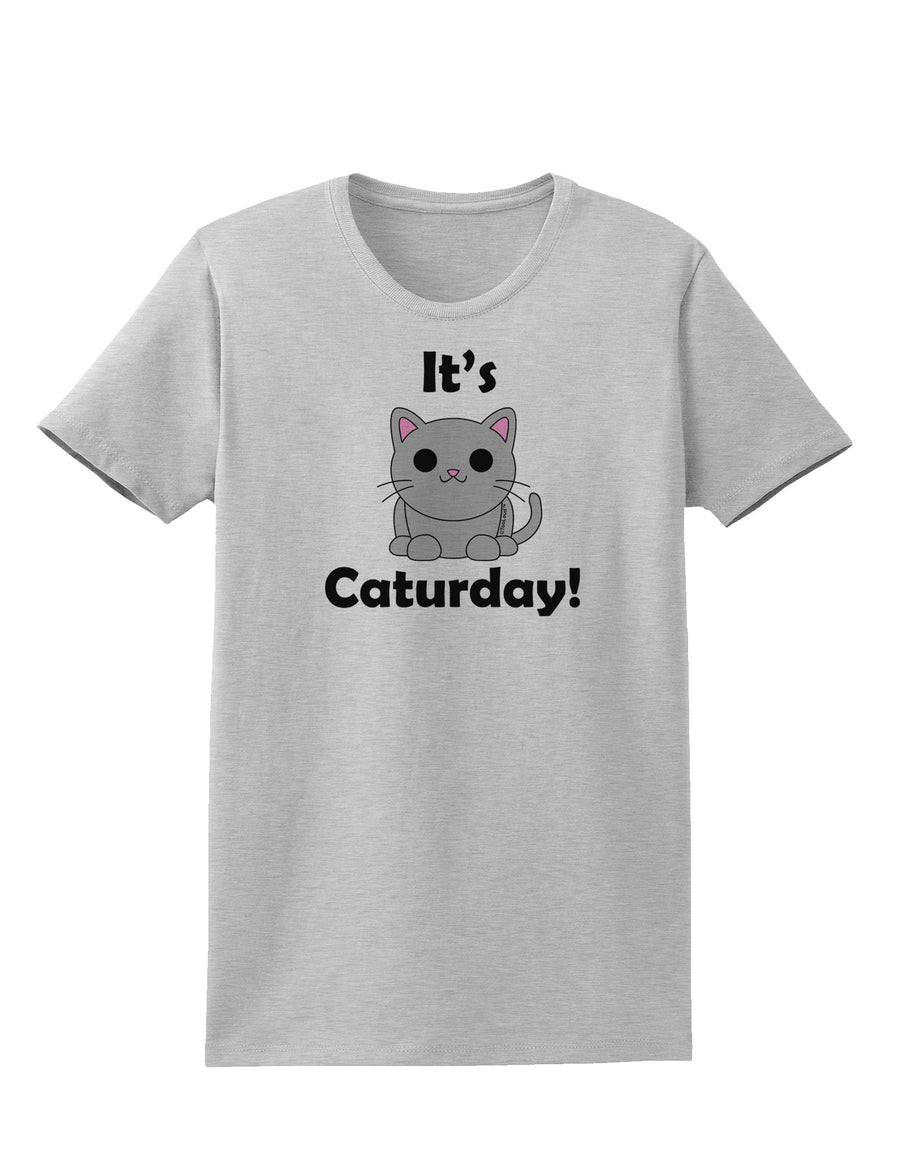 It's Caturday Cute Cat Design Womens T-Shirt by TooLoud-Womens T-Shirt-TooLoud-White-X-Small-Davson Sales