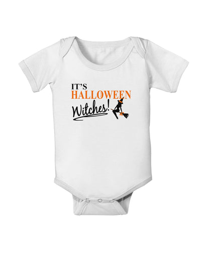 It's Halloween Witches Baby Romper Bodysuit-Baby Romper-TooLoud-White-06-Months-Davson Sales