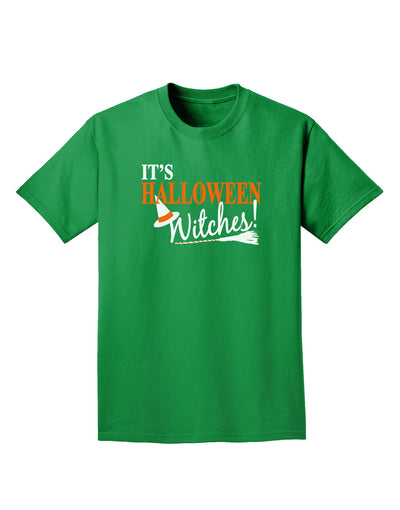 It's Halloween Witches Hat Adult Dark T-Shirt-Mens T-Shirt-TooLoud-Kelly-Green-Small-Davson Sales