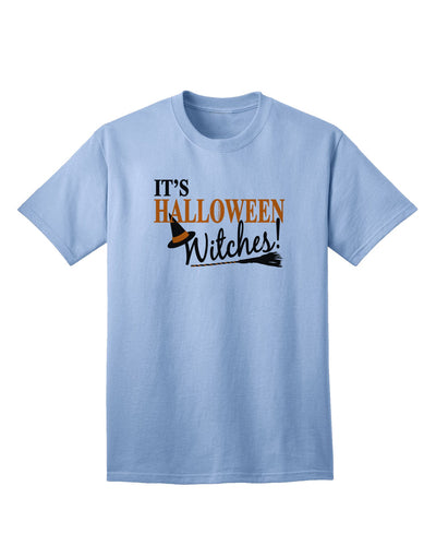 It's Halloween Witches Hat Adult T-Shirt-unisex t-shirt-TooLoud-Light-Blue-Small-Davson Sales