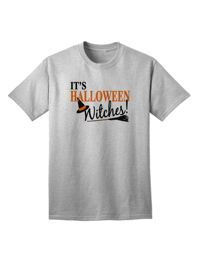 It's Halloween Witches Hat Adult T-Shirt-unisex t-shirt-TooLoud-AshGray-Small-Davson Sales