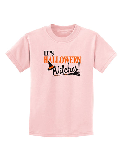 It's Halloween Witches Hat Childrens T-Shirt-Childrens T-Shirt-TooLoud-PalePink-X-Small-Davson Sales