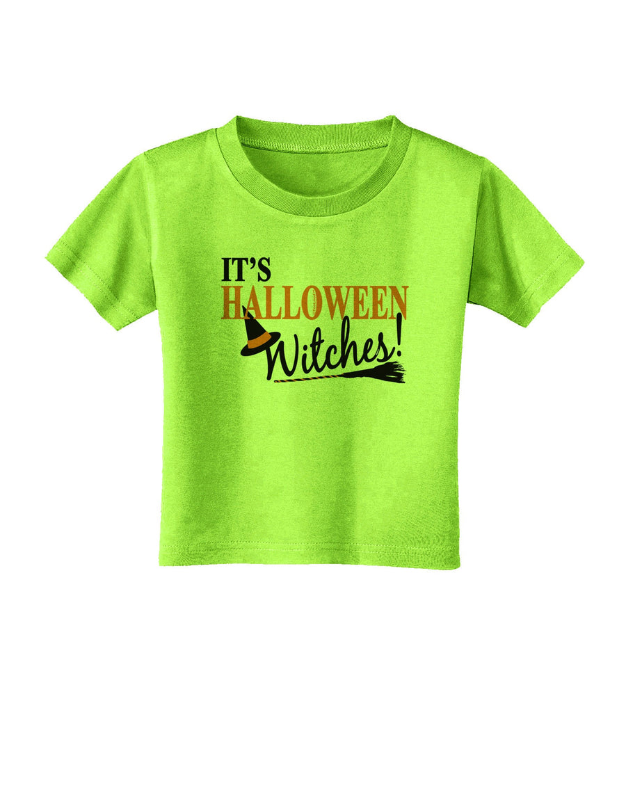 It's Halloween Witches Hat Toddler T-Shirt-Toddler T-Shirt-TooLoud-White-2T-Davson Sales