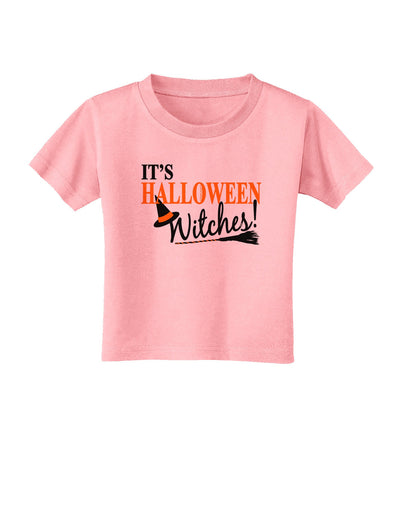 It's Halloween Witches Hat Toddler T-Shirt-Toddler T-Shirt-TooLoud-Candy-Pink-2T-Davson Sales