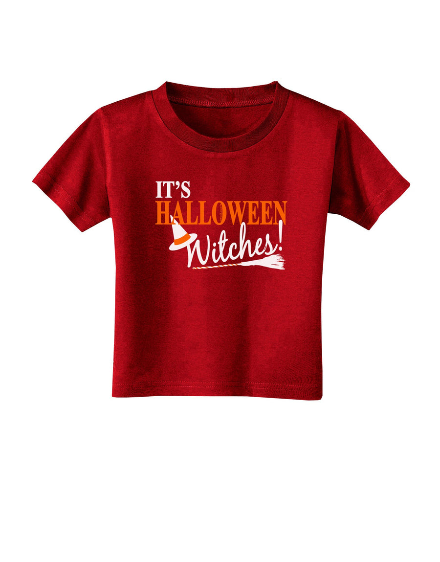 It's Halloween Witches Hat Toddler T-Shirt Dark-Toddler T-Shirt-TooLoud-Black-2T-Davson Sales