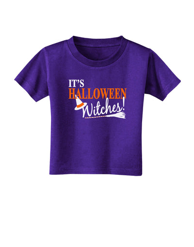 It's Halloween Witches Hat Toddler T-Shirt Dark-Toddler T-Shirt-TooLoud-Purple-2T-Davson Sales