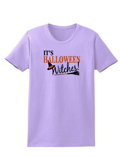 It's Halloween Witches Hat Womens T-Shirt-Womens T-Shirt-TooLoud-Lavender-X-Small-Davson Sales