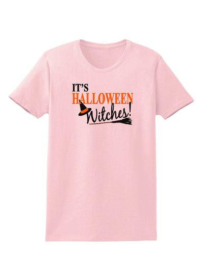 It's Halloween Witches Hat Womens T-Shirt-Womens T-Shirt-TooLoud-PalePink-X-Small-Davson Sales