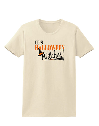 It's Halloween Witches Hat Womens T-Shirt-Womens T-Shirt-TooLoud-Natural-X-Small-Davson Sales