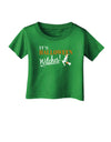 It's Halloween Witches Infant T-Shirt Dark-Infant T-Shirt-TooLoud-Clover-Green-06-Months-Davson Sales