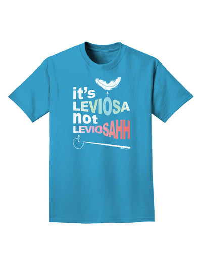 It's LeviOsa not LeviosAHH Adult Dark T-Shirt-Mens T-Shirt-TooLoud-Turquoise-Small-Davson Sales