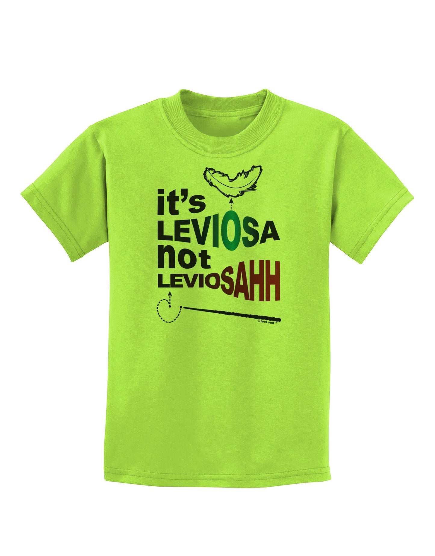 It's LeviOsa not LeviosAHH Childrens T-Shirt-Childrens T-Shirt-TooLoud-Lime-Green-X-Small-Davson Sales
