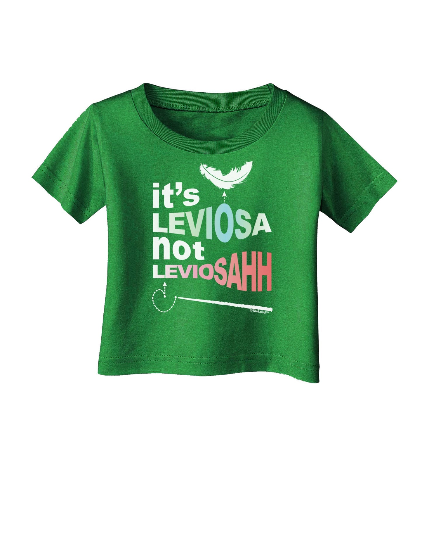 It's LeviOsa not LeviosAHH Infant T-Shirt Dark-Infant T-Shirt-TooLoud-Clover-Green-06-Months-Davson Sales