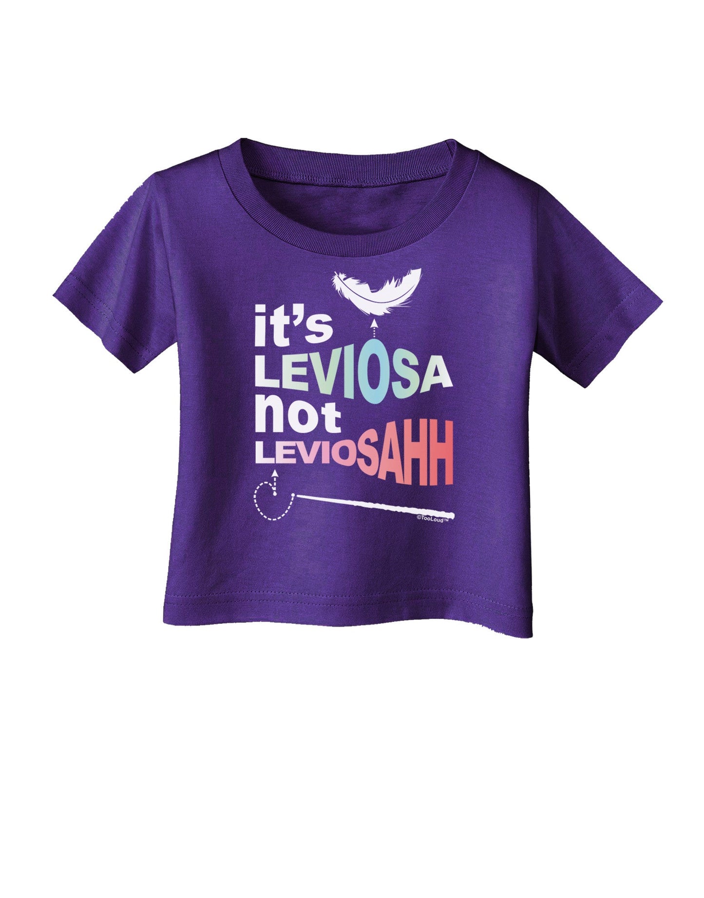 It's LeviOsa not LeviosAHH Infant T-Shirt Dark-Infant T-Shirt-TooLoud-Purple-06-Months-Davson Sales