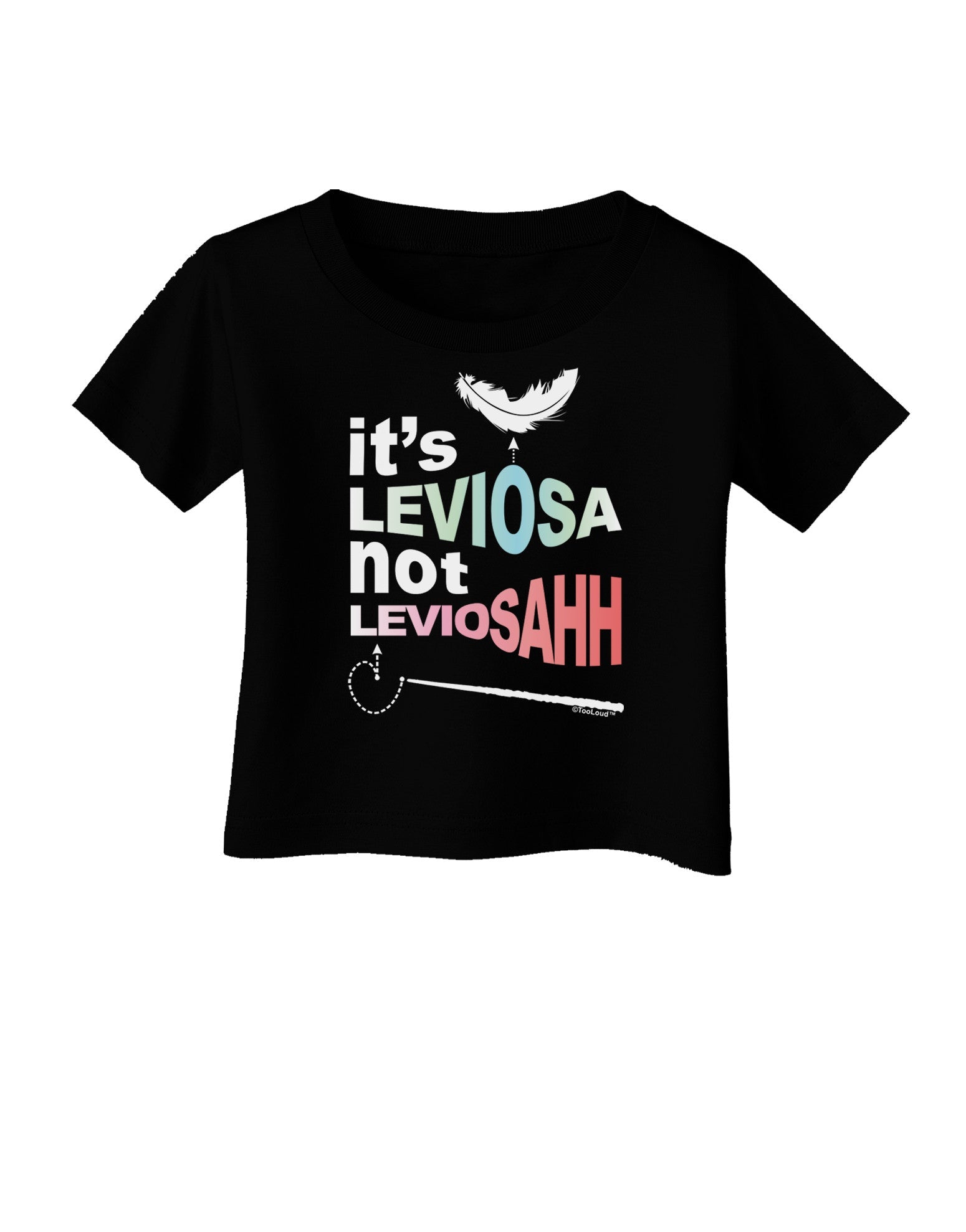 It's LeviOsa not LeviosAHH Infant T-Shirt Dark-Infant T-Shirt-TooLoud-Black-06-Months-Davson Sales