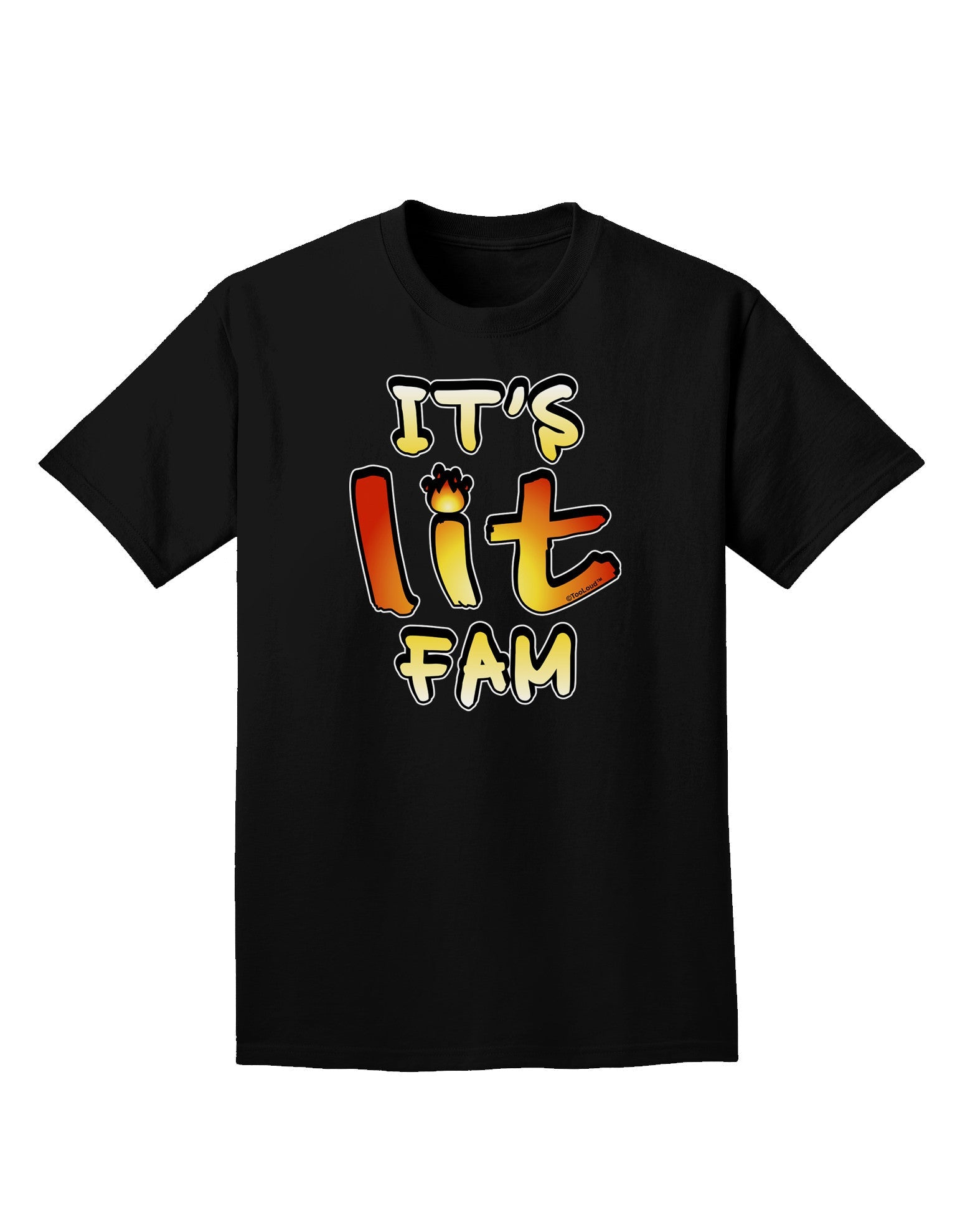 It's Lit Fam Adult Dark T-Shirt-Mens T-Shirt-TooLoud-Black-Small-Davson Sales
