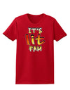 It's Lit Fam Womens Dark T-Shirt-TooLoud-Red-X-Small-Davson Sales