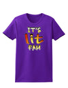 It's Lit Fam Womens Dark T-Shirt-TooLoud-Purple-X-Small-Davson Sales