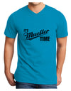 It's Mueller Time Anti-Trump Funny Adult V-Neck T-shirt by TooLoud-Mens V-Neck T-Shirt-TooLoud-Turquoise-Small-Davson Sales