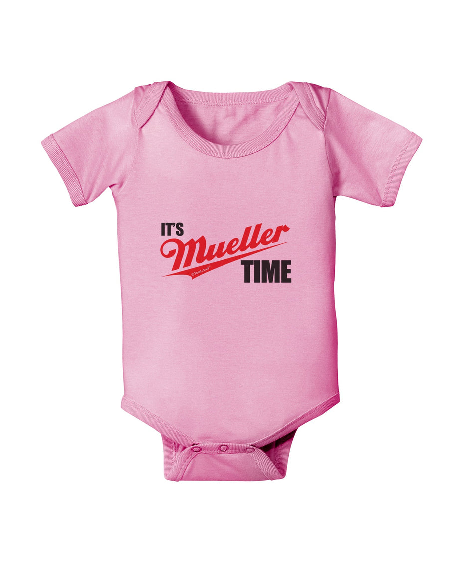 It's Mueller Time Anti-Trump Funny Baby Romper Bodysuit by TooLoud-Baby Romper-TooLoud-White-06-Months-Davson Sales