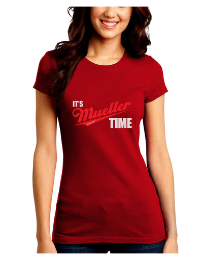 It's Mueller Time Anti-Trump Funny Juniors Petite Crew Dark T-Shirt by TooLoud-T-Shirts Juniors Tops-TooLoud-Red-Juniors Fitted Small-Davson Sales