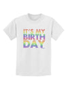 It's My Birthday - Candy Colored Dots Childrens T-Shirt by TooLoud-Childrens T-Shirt-TooLoud-White-X-Small-Davson Sales