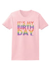 It's My Birthday - Candy Colored Dots Womens T-Shirt by TooLoud-Womens T-Shirt-TooLoud-PalePink-X-Small-Davson Sales