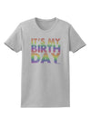 It's My Birthday - Candy Colored Dots Womens T-Shirt by TooLoud-Womens T-Shirt-TooLoud-AshGray-X-Small-Davson Sales