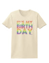 It's My Birthday - Candy Colored Dots Womens T-Shirt by TooLoud-Womens T-Shirt-TooLoud-Natural-X-Small-Davson Sales