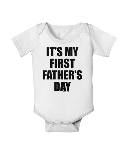 It's My First Father's Day Baby Romper Bodysuit-Baby Romper-TooLoud-White-06-Months-Davson Sales