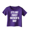 It's My First Father's Day Infant T-Shirt Dark-Infant T-Shirt-TooLoud-Purple-06-Months-Davson Sales