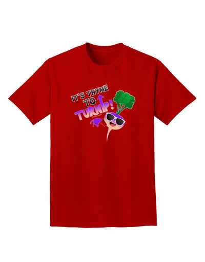 It's Thyme To Turnip Adult Dark T-Shirt-Mens T-Shirt-TooLoud-Red-Small-Davson Sales