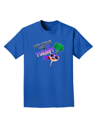 It's Thyme To Turnip Adult Dark T-Shirt-Mens T-Shirt-TooLoud-Royal-Blue-Small-Davson Sales