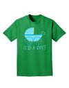 It's a Boy - Baby Boy Carriage Adult Dark T-Shirt-Mens T-Shirt-TooLoud-Kelly-Green-Small-Davson Sales