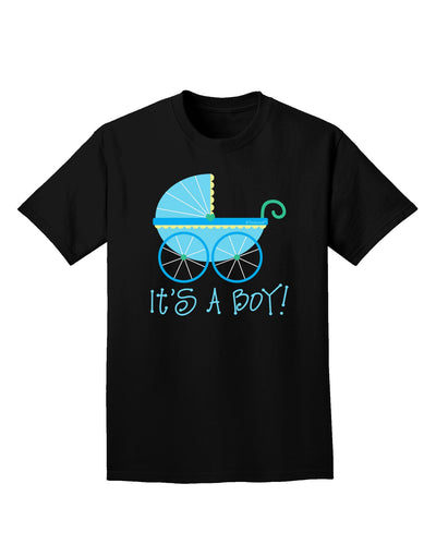 It's a Boy - Baby Boy Carriage Adult Dark T-Shirt-Mens T-Shirt-TooLoud-Black-Small-Davson Sales